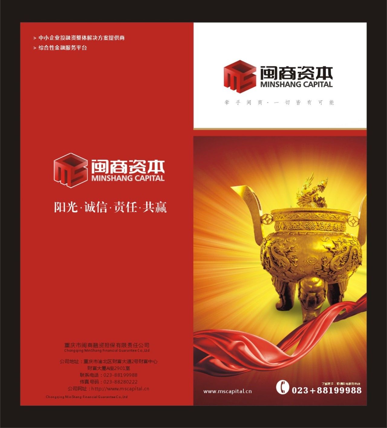 闽商资本｜品牌VI设计 品牌视觉案例展示图2 王双品牌设计