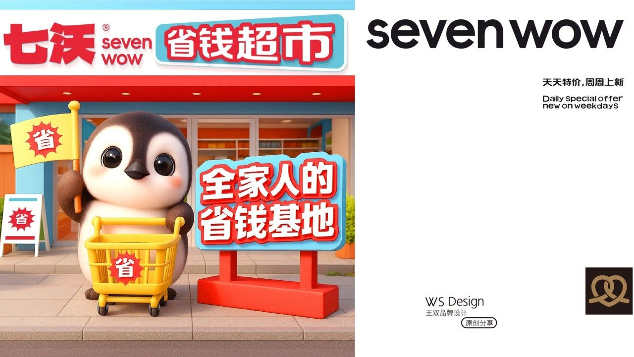 七沃省钱超市|品牌视觉全案设计 品牌视觉案例展示图12 王双品牌设计