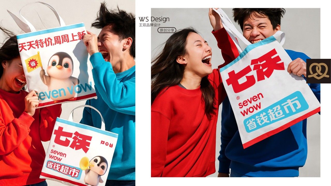 七沃省钱超市｜品牌视觉全案设计 品牌视觉案例展示图13 王双品牌设计