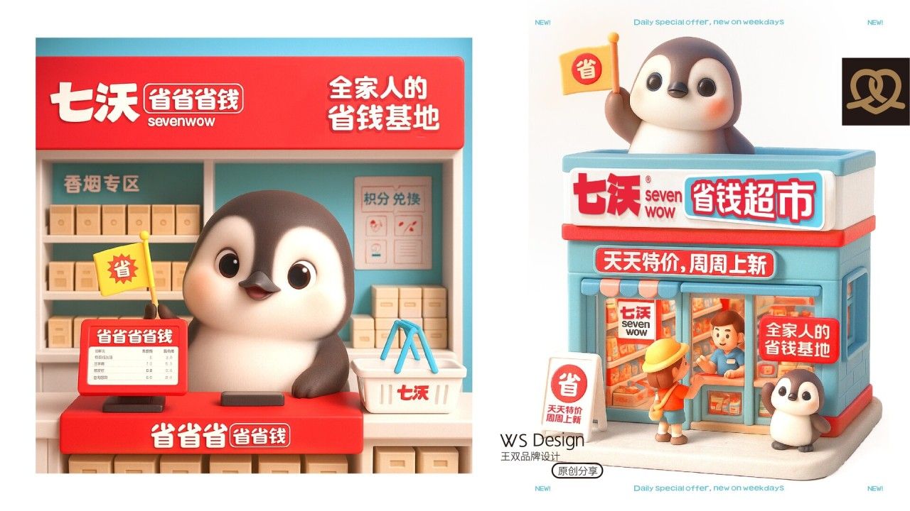 七沃省钱超市｜品牌视觉全案设计 品牌视觉案例展示图15 王双品牌设计