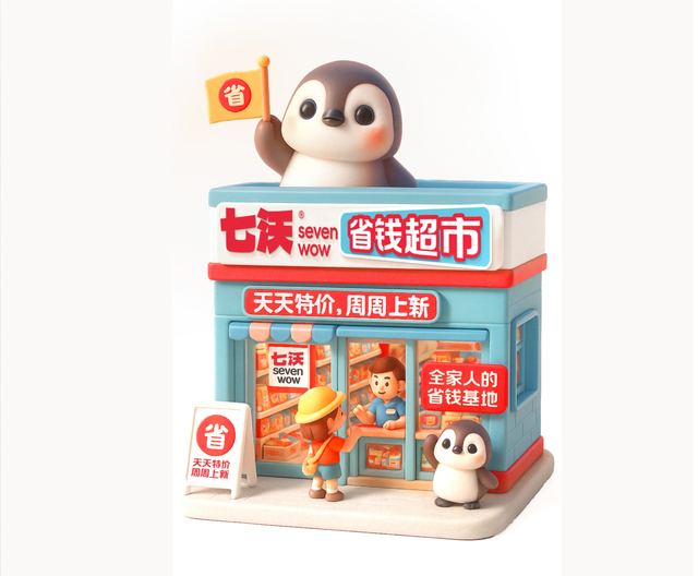 七沃省钱超市｜品牌视觉全案设计 品牌视觉案例 王双品牌设计